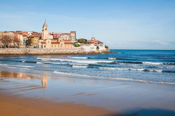 El Encanto De La Fueya Con Parking Gratuito Apartman Gijón Kültér fotó